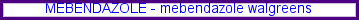 Mebendazole with milk